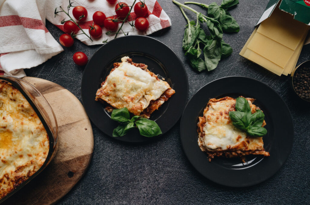 Italiener in Winterhude. Lasagne