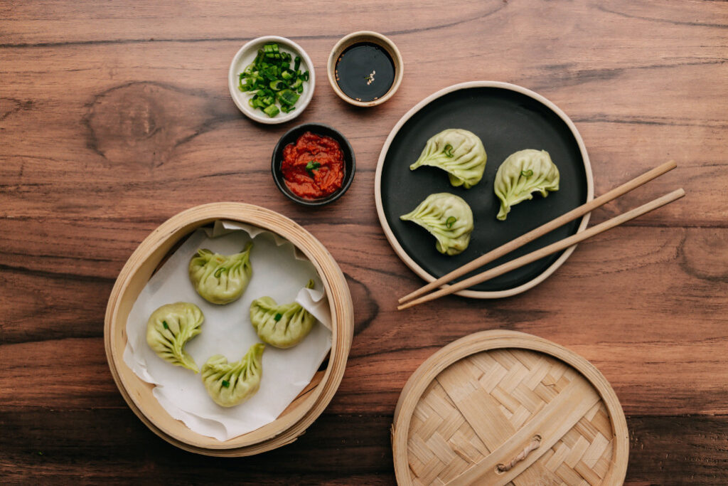 Asia Restaurant in Barmbek. Dumplings. 