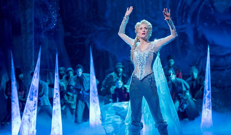 Szene aus dem Musical "Frozen" am Broadway