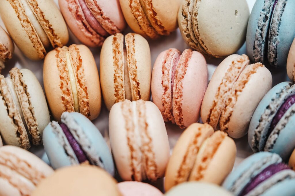 Macarons in Hamburg: Nahaufnahme von Macarons