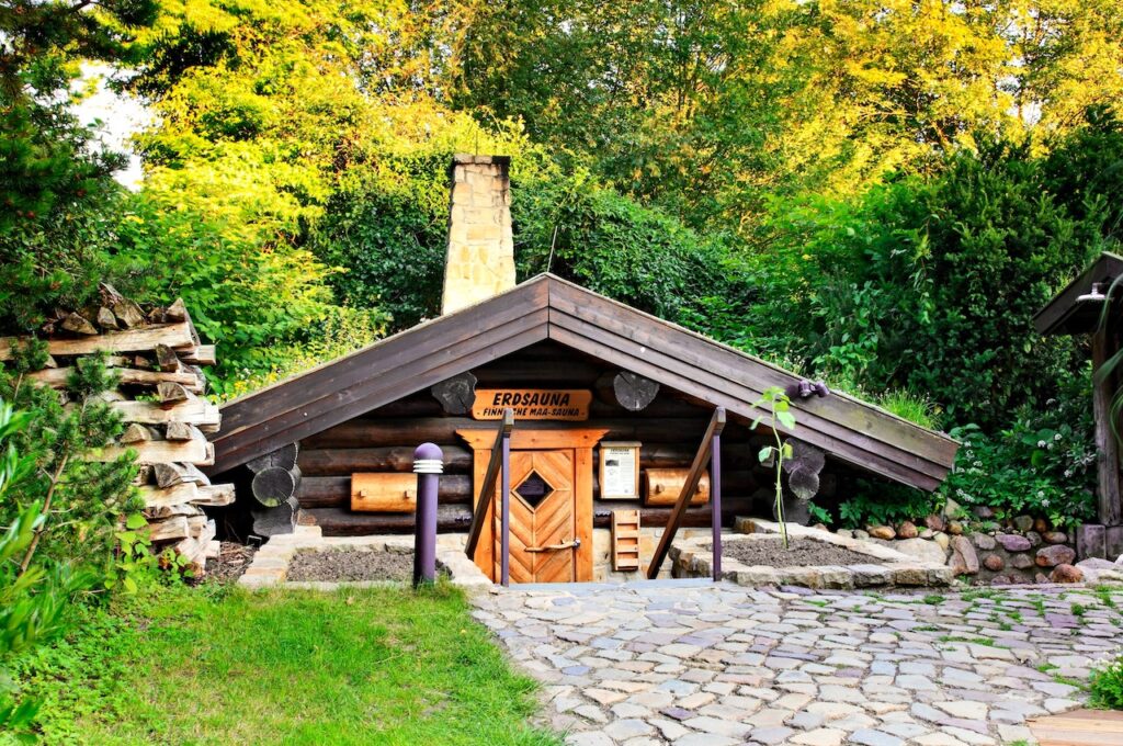 Erdsauna im Parkbad Hamburg