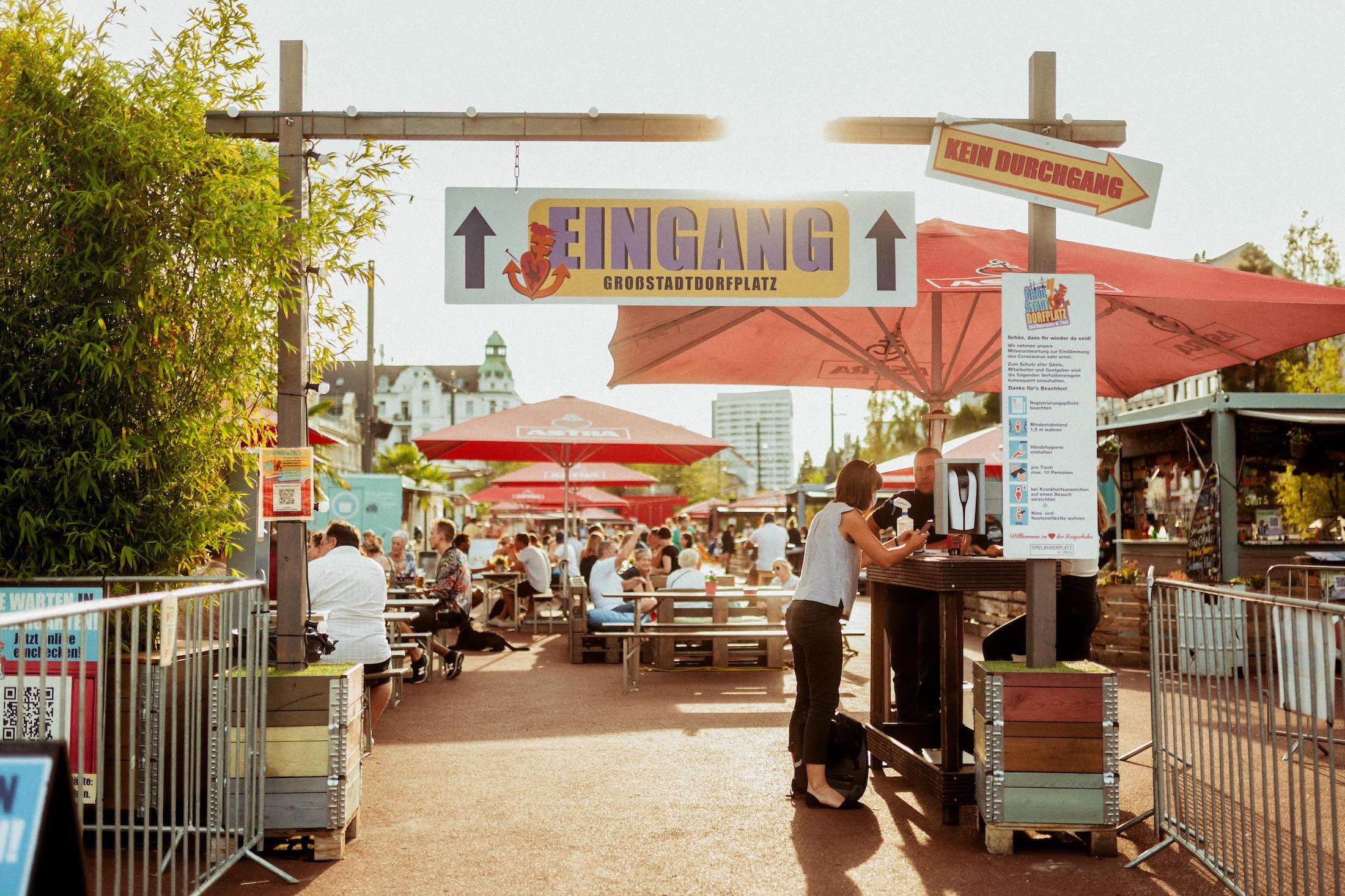 Biergarten Großstadtdorfplatz auf dem Spielbudenplatz