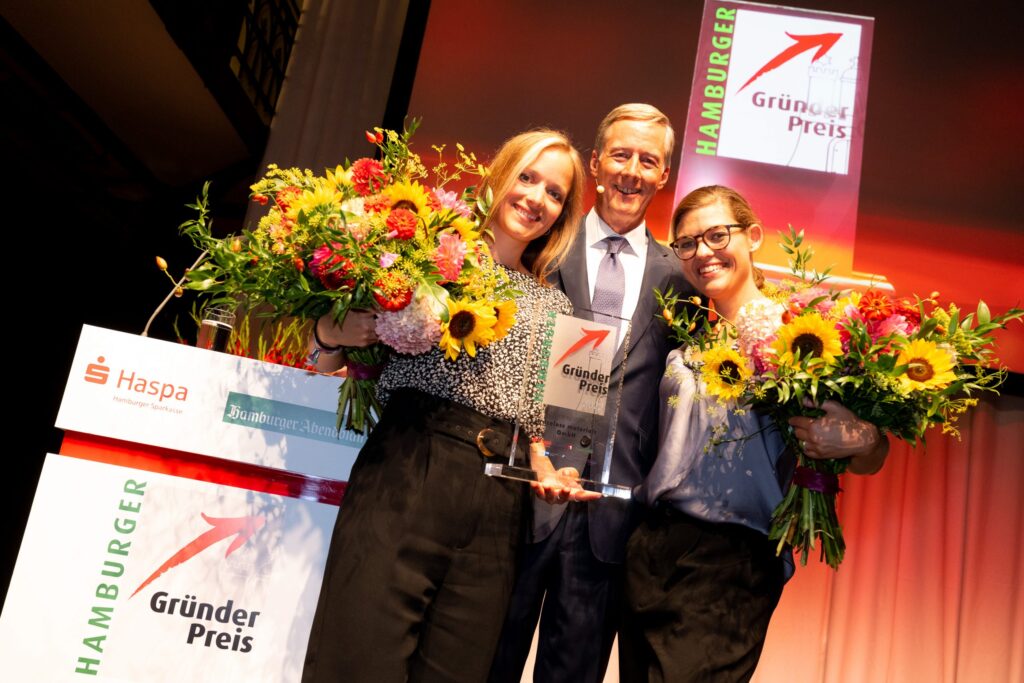 Gründerpreis für Dieter Becken, nerbe plus und traceless materials
