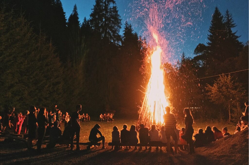 Osterfeuer in Hamburg, Bild von Lagerfeuer