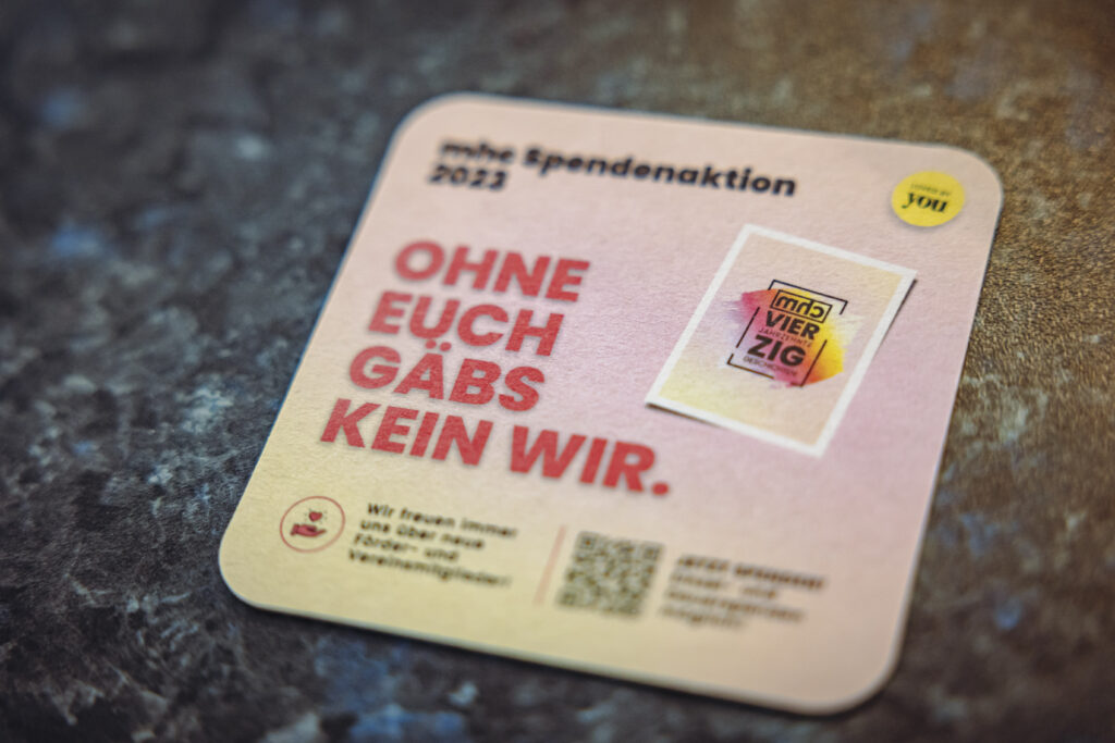 Toleranz und Respekt: Bierdeckel mit Spendenaktion