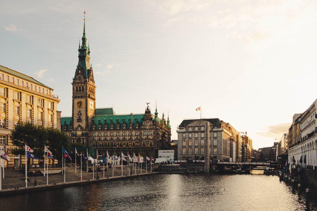 Historische Hamburg, Foto vom Hamburger Rathaus