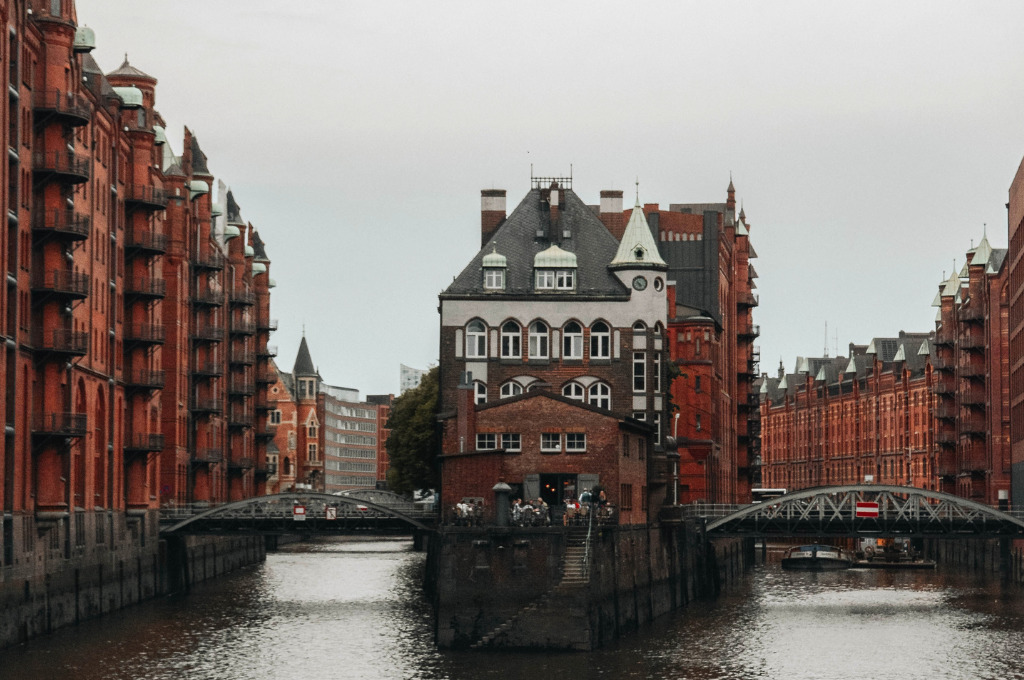 Historische Hamburg, Foto von der Speicherstadt