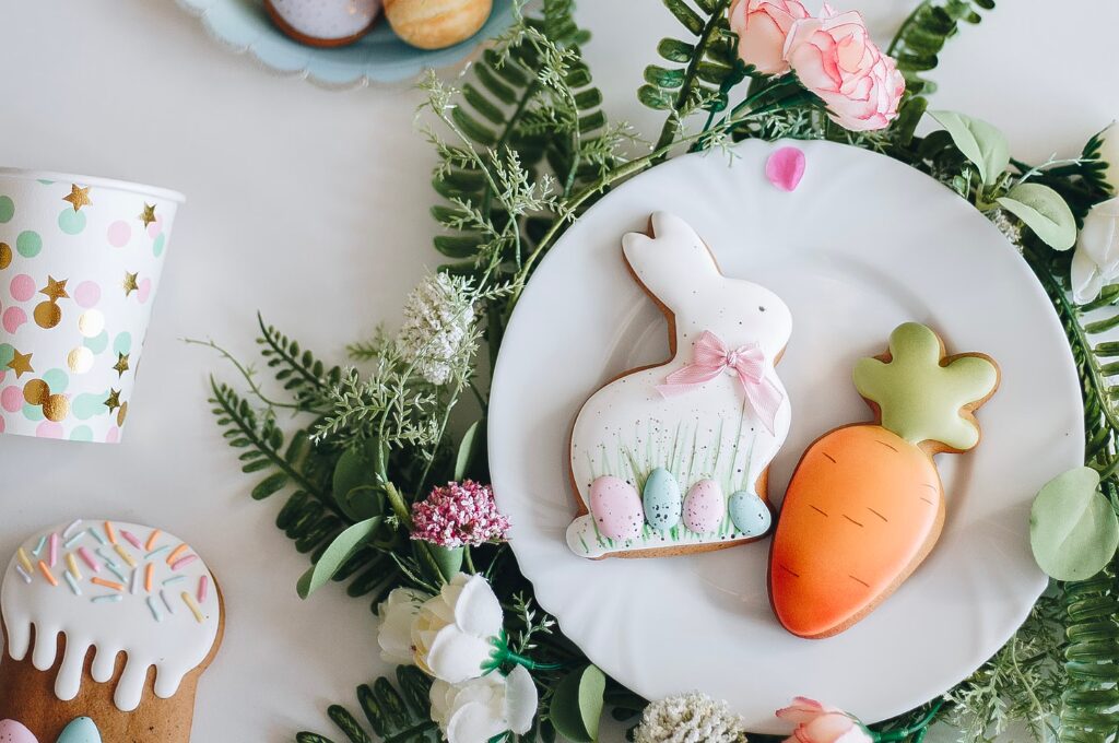 Osterbrunch in Hamburg, Osterdessert mit Keksen