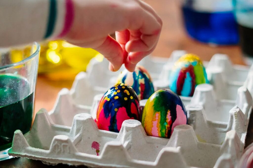 Ostern in Hamburg, Ostereierbemalen