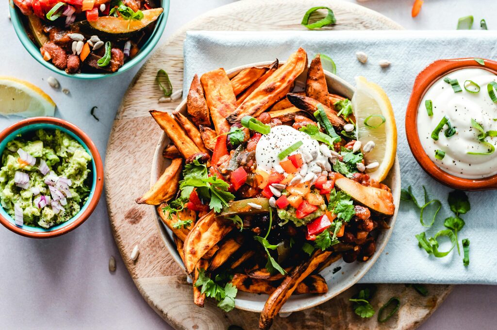 vegetarische Restaurants in Hamburg, Loaded Fries Teller