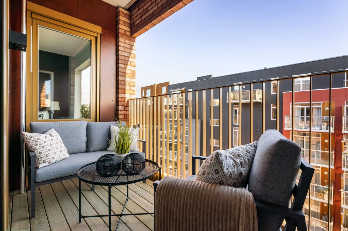 Balkon einrichten, Abbild eines Balkons