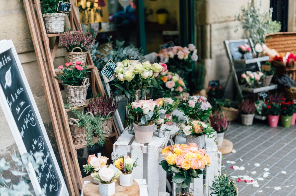 Blumenläden in Hamburg, Geschäft von außen