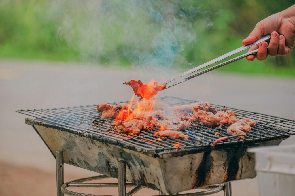 Grillplatz in Hamburg, Grill im Park