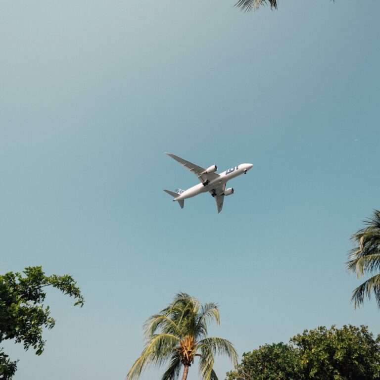 HaspaJoker Kategoriebild Reisen, Flugzeug am Himmel