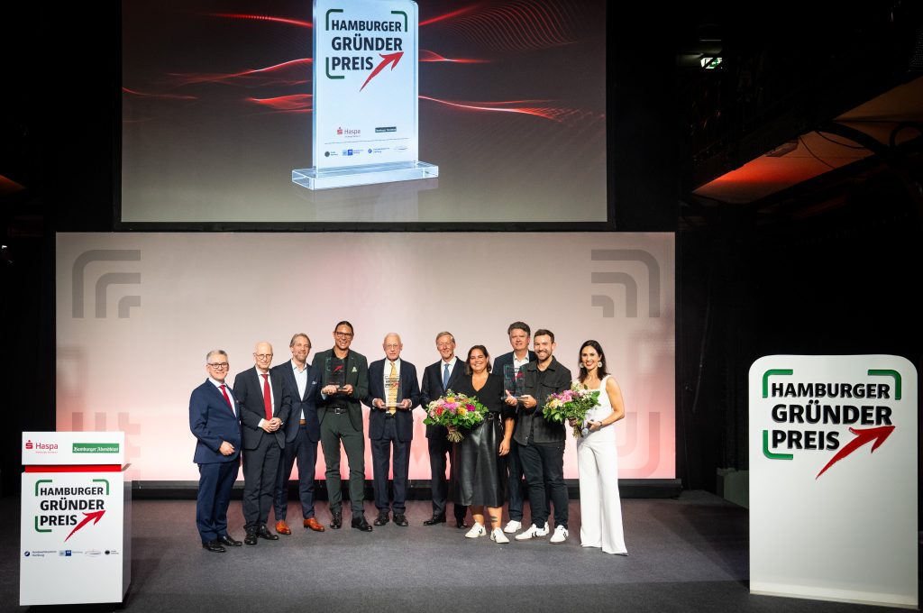 Hamburger Gründerpreis: Die Preistäger:innen und Laudatoren