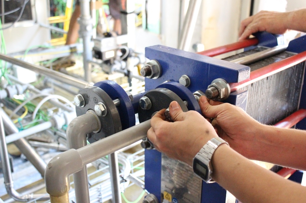 Wärmetauscher Installation